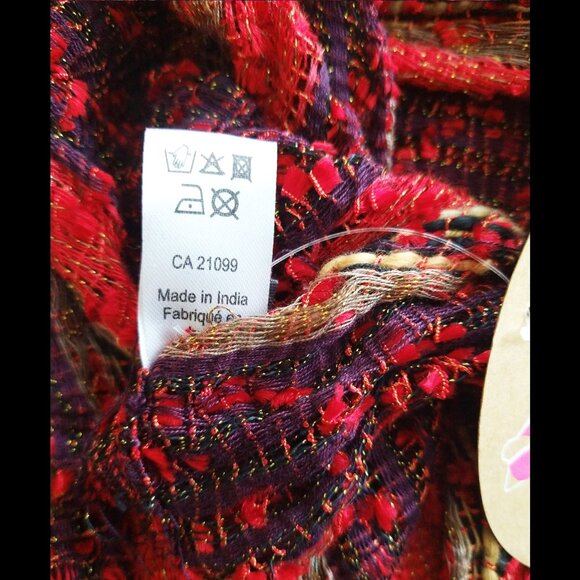 Ardene Multicolour Infinity Scarf with Metallic Thread, NWT - Picture 6 of 6